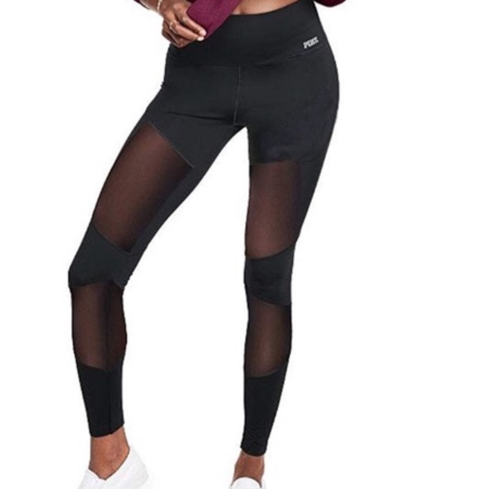 Pink Victoria secret Mesh leggings